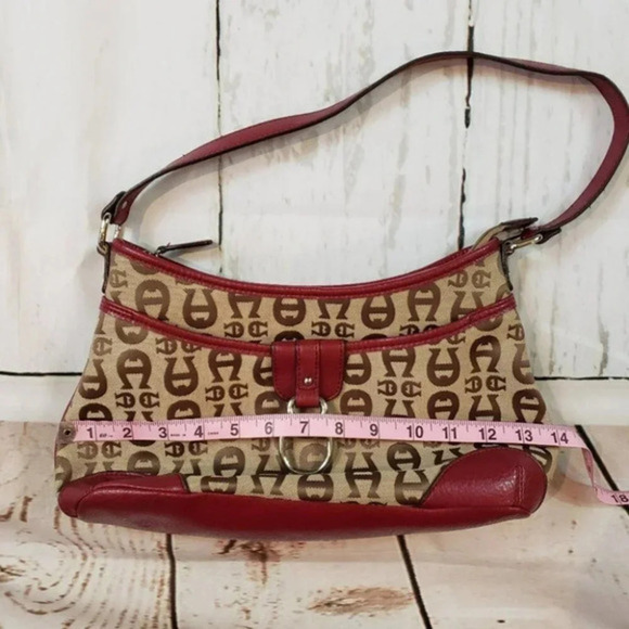 Etienne Aigner Signature‎ Red leather shoulder bag - Picture 9 of 9